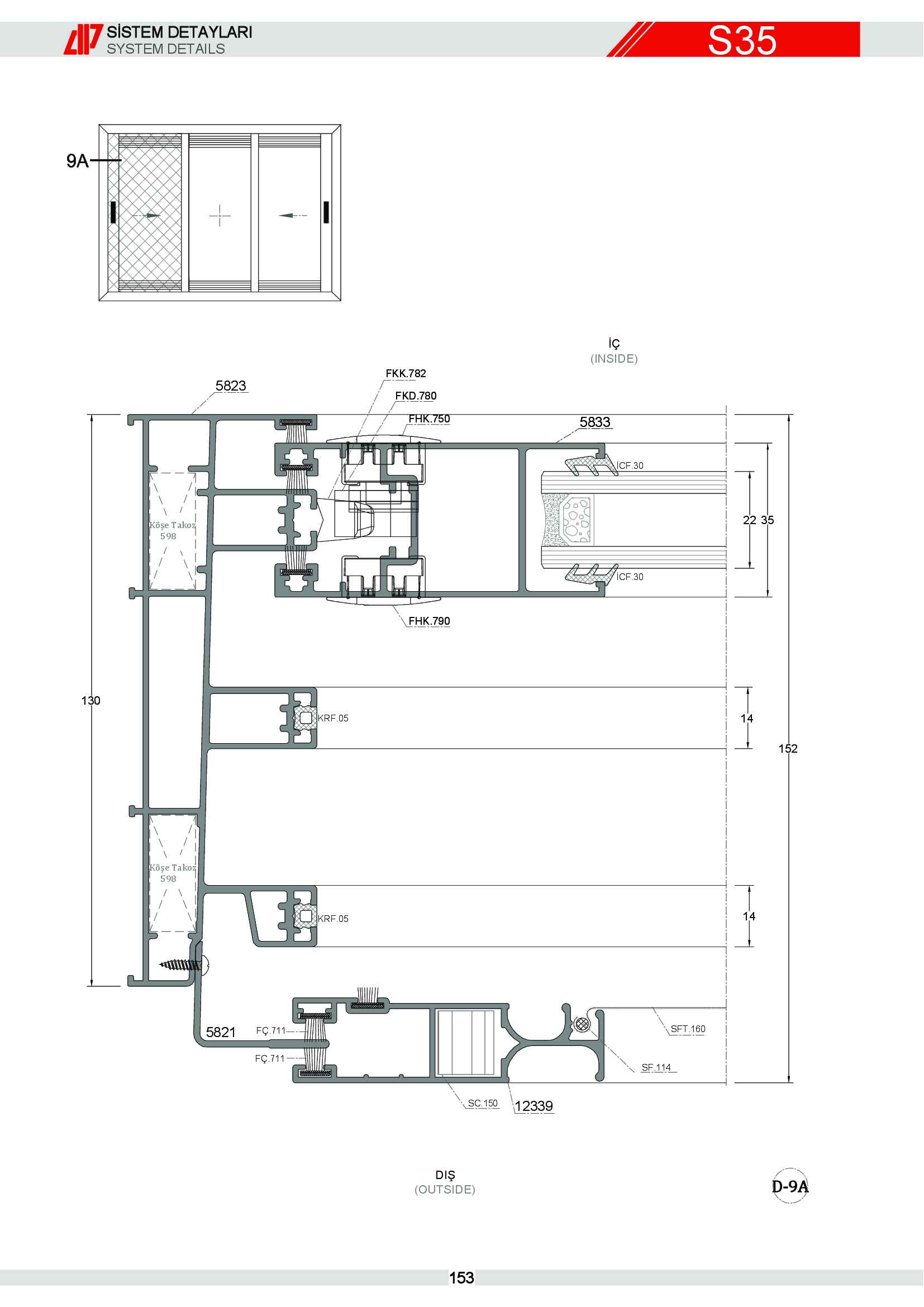 Sürme Yalıtımsız Alüminyum 27